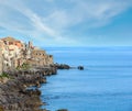 Cefalu coast view Sicily, Italy Royalty Free Stock Photo