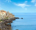 Cefalu coast view Sicily, Italy Royalty Free Stock Photo