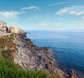 Cefalu coast view Sicily, Italy Royalty Free Stock Photo