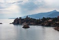 Cefalu coast view Sicily, Italy Royalty Free Stock Photo