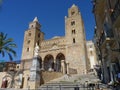 The Arab-Norman cathedral of Cefalu, Sicily Royalty Free Stock Photo