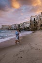 Cefalu, medieval village of Sicily island, Province of Palermo, Italy Royalty Free Stock Photo