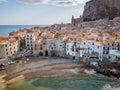 Cefalu, medieval village of Sicily island, Province of Palermo, Italy Royalty Free Stock Photo