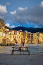 Cefalu, medieval village of Sicily island, Province of Palermo, Italy Royalty Free Stock Photo