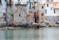 Cefalu beach view Sicily, Italy Royalty Free Stock Photo