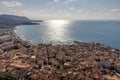 Aerial view of Cefalu old town, Sicily Royalty Free Stock Photo