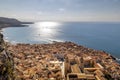 Aerial view of Cefalu old town, Sicily, Italy Royalty Free Stock Photo
