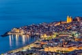 Cefalu in Sicily at twilight Royalty Free Stock Photo
