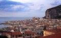 Cefalu in sunset, Sicily