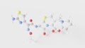 cefepime molecule 3d, molecular structure, ball and stick model, structural chemical formula cephalosporin antibiotic