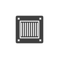 Ceiling air conditioner vector icon