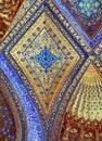 Ceiling of Aksaray mausoleum, Samarkand, Uzbekistan Royalty Free Stock Photo