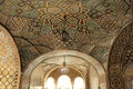 Ceiling art in Golestan palace, Tehran, Iran Royalty Free Stock Photo