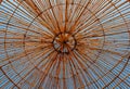 Ceiling bamboo decoration Royalty Free Stock Photo