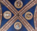Ceiling of Baroncelli Chapel, Basilica di Santa Croce in Florence Royalty Free Stock Photo
