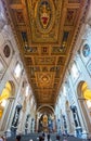 The ceiling of the Basilica di San Giovanni in Laterano, Rome
