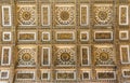 Ceiling in Basilica of St. Peter, church in Vatican, Rome.