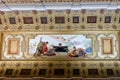 Ceiling in a Bolsa Palace room Royalty Free Stock Photo