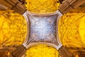 Ceiling of the Cathedral of Seville in Andalusia, Spain