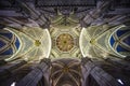 Ceiling of the Certosa di Pavia monastery, Italy Royalty Free Stock Photo