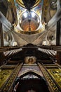 Ceiling of the church of the holy sepulcher Royalty Free Stock Photo