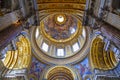 The ceiling of the church of Saint Agnese in Agone. Piazza Navona, Rome