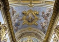 Ceiling of the Church of Santa Maria Sopra Minerva in the Communal Square of Assisi in Italy.of Royalty Free Stock Photo