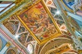 The ceiling of Church of St Francis of Assisi, Valletta, Malta