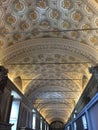 Ceiling of a corridor as seen in the Vatican Museum