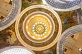 Ceiling of cupola of the House Chamber of the Utah State Capitol building on Capitol Hill in Salt Lake City