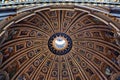 The ceiling in cupola of St.Peter's Basilic Royalty Free Stock Photo