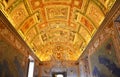 Ceiling decorated with paintings in the Vatican museum Royalty Free Stock Photo