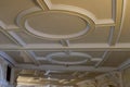 Ceiling decoration on the ground floor in teather