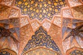 Ceiling decoration at the Tomb of Akbar the Great in Sikandra near Agra, Uttar Pradesh, India Royalty Free Stock Photo