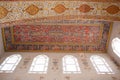 Ceiling decoration of Topkapi palace in Istanbul, Turkey Royalty Free Stock Photo