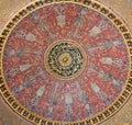 Ceiling decoration of Topkapi palace in Istanbul, Turkey Royalty Free Stock Photo