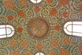 Ceiling decoration of Topkapi palace in Istanbul, Turkey Royalty Free Stock Photo