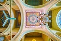 The ceiling decorative panels in Al-Sayeda Fatima El-Nabaweya Mosque, Cairo, Egypt