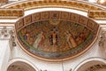 Ceiling detail beneath the dome of St Paul's Cathedral Royalty Free Stock Photo