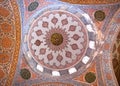 Ceiling detail in the Blue Mosque in Istanbul, Turkey Royalty Free Stock Photo