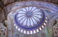 Ceiling detail in the Blue Mosque in Istanbul, Turkey Royalty Free Stock Photo