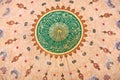 Ceiling detail in Suleymaniye Mosque in Istanbul, Turkey Royalty Free Stock Photo