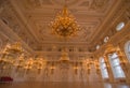 Ceiling details of a ballroom. Royalty Free Stock Photo