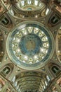 Ceiling,dome catholic church Royalty Free Stock Photo