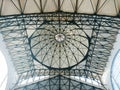 The ceiling and dome in the indoor market. The building was built in 1916. City Saratov, Russia