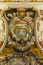 Ceiling fresco at Hall of Hercules at Villa d`Este interior at Tivoli, Italy