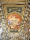 Ceiling fresco in the National Archaeological Museum of Naples Royalty Free Stock Photo