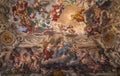 Ceiling fresco in Palazzo Barberini, Rome, Italy Royalty Free Stock Photo