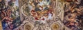 Ceiling fresco in Palazzo Barberini, Rome, Italy Royalty Free Stock Photo
