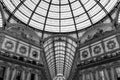 The ceiling of Galleria Vittorio Emanuele, Milan, Italy Royalty Free Stock Photo